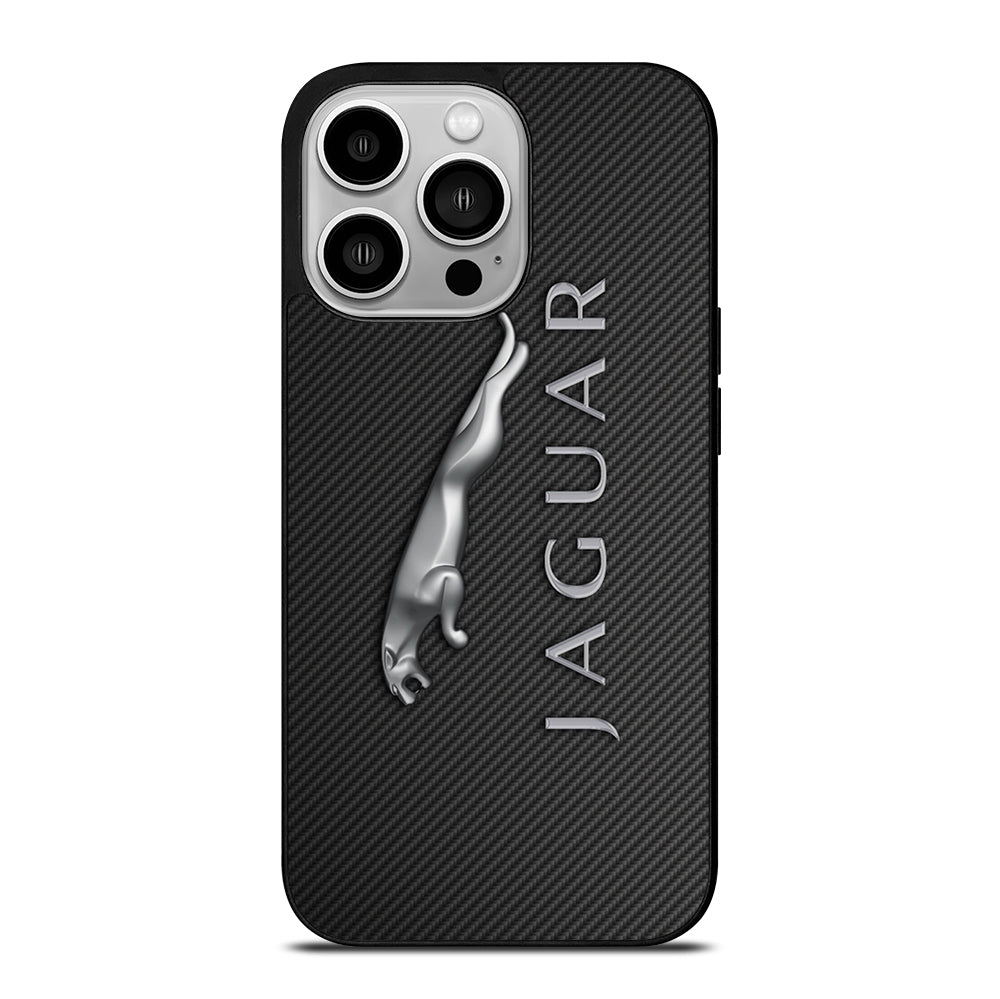 JAGUAR CAR LOGO CARBON iPhone 14 Pro Case Cover