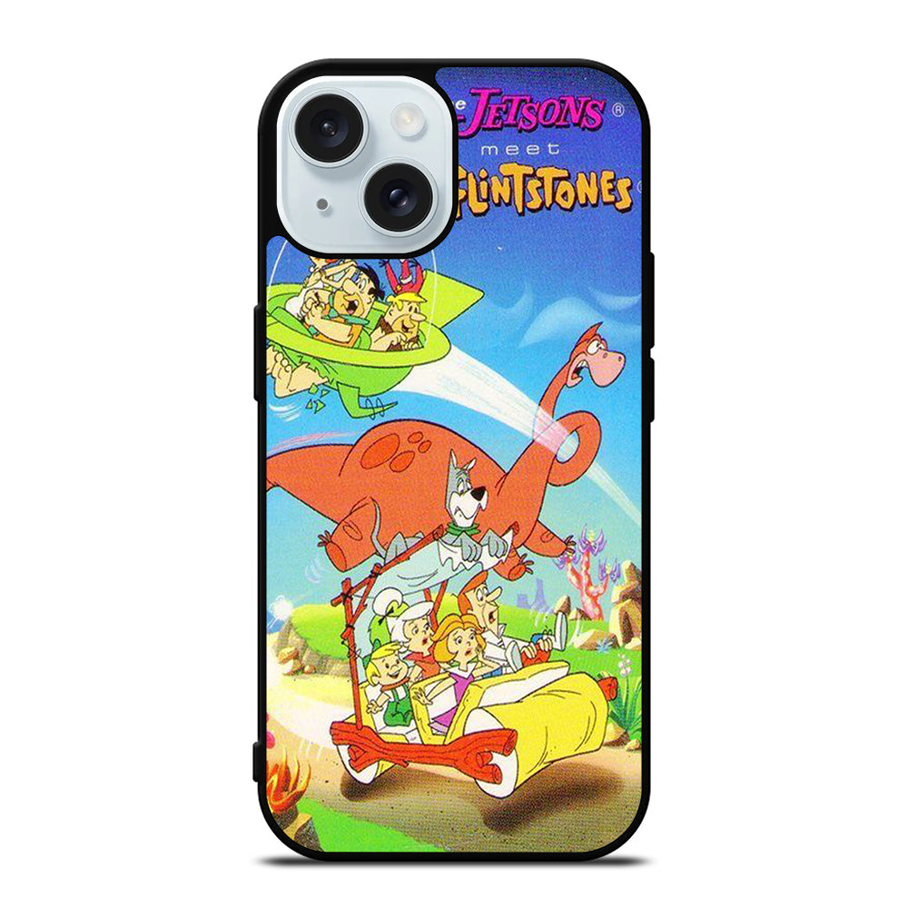 JETSONS MEET FLINTSTONES CARTOON SERIES iPhone 15 Case Cover