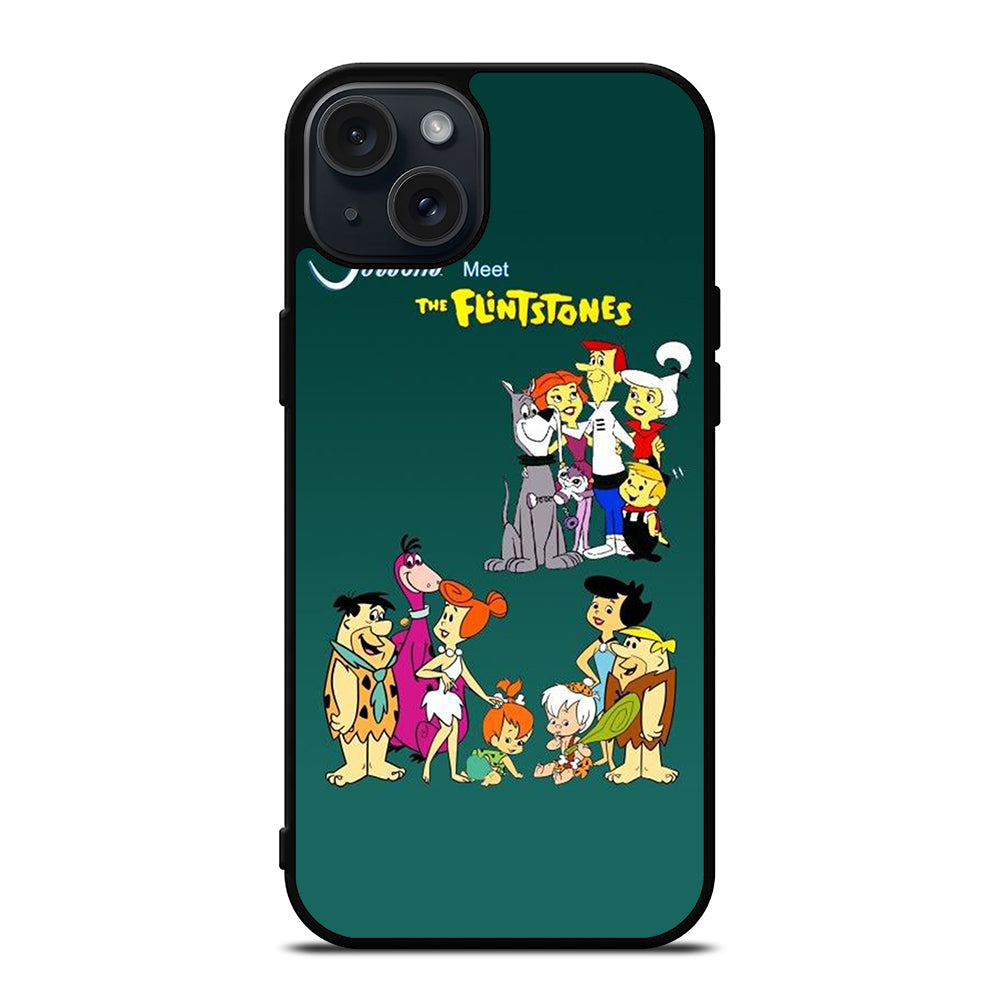 JETSONS MEET FLINTSTONES CHARACTER iPhone 15 Plus Case Cover