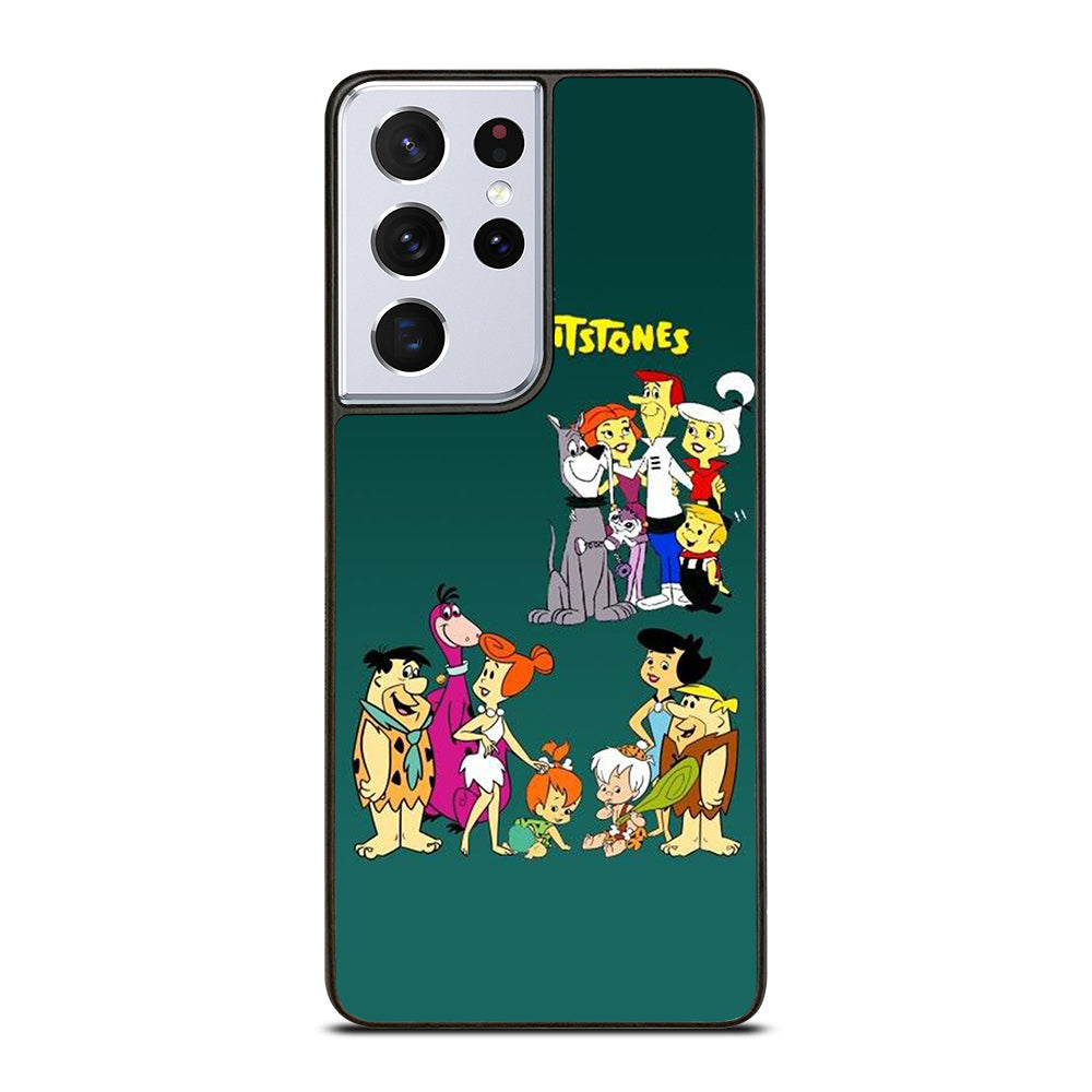 JETSONS MEET FLINTSTONES CHARACTER Samsung Galaxy S21 Ultra Case Cover