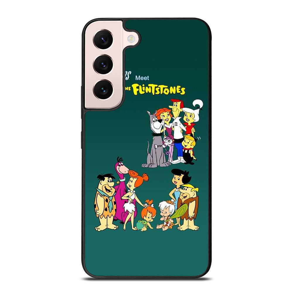 JETSONS MEET FLINTSTONES CHARACTER Samsung Galaxy S22 Plus Case Cover