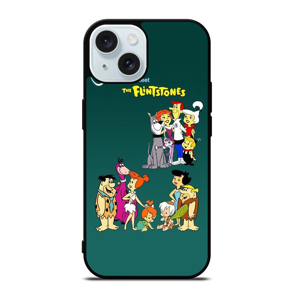 JETSONS MEET FLINTSTONES CHARACTER iPhone 15 Case Cover
