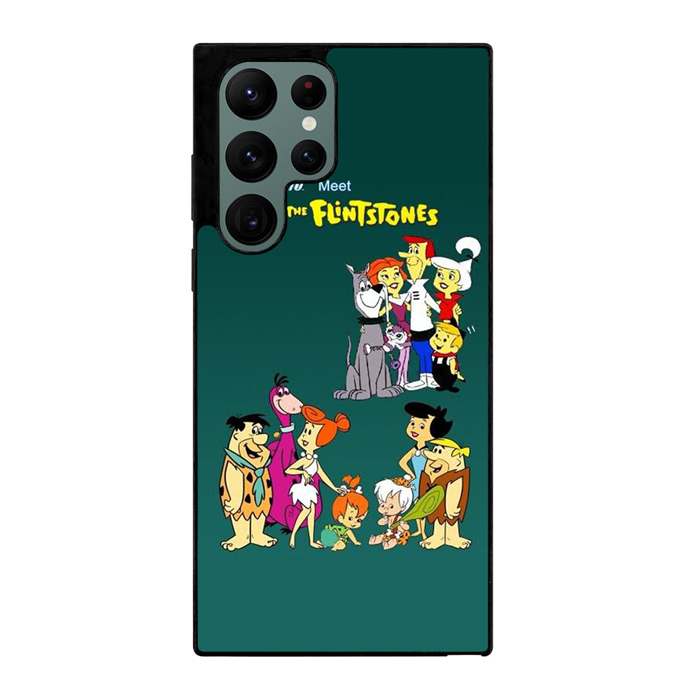 JETSONS MEET FLINTSTONES CHARACTER Samsung Galaxy S22 Ultra Case Cover