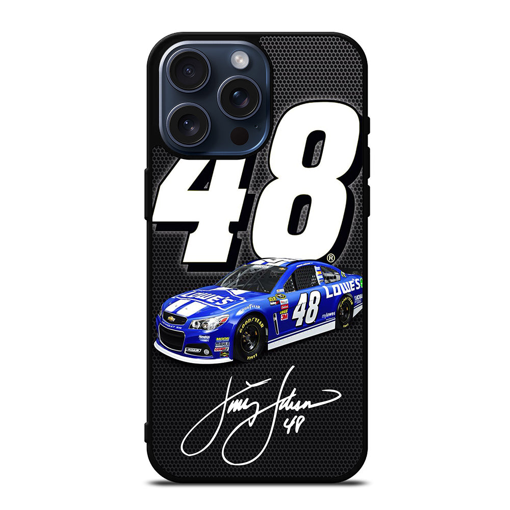 JIMMIE JOHNSON 48 NASCAR SIGNATURE 2 iPhone 15 Pro Max Case Cover