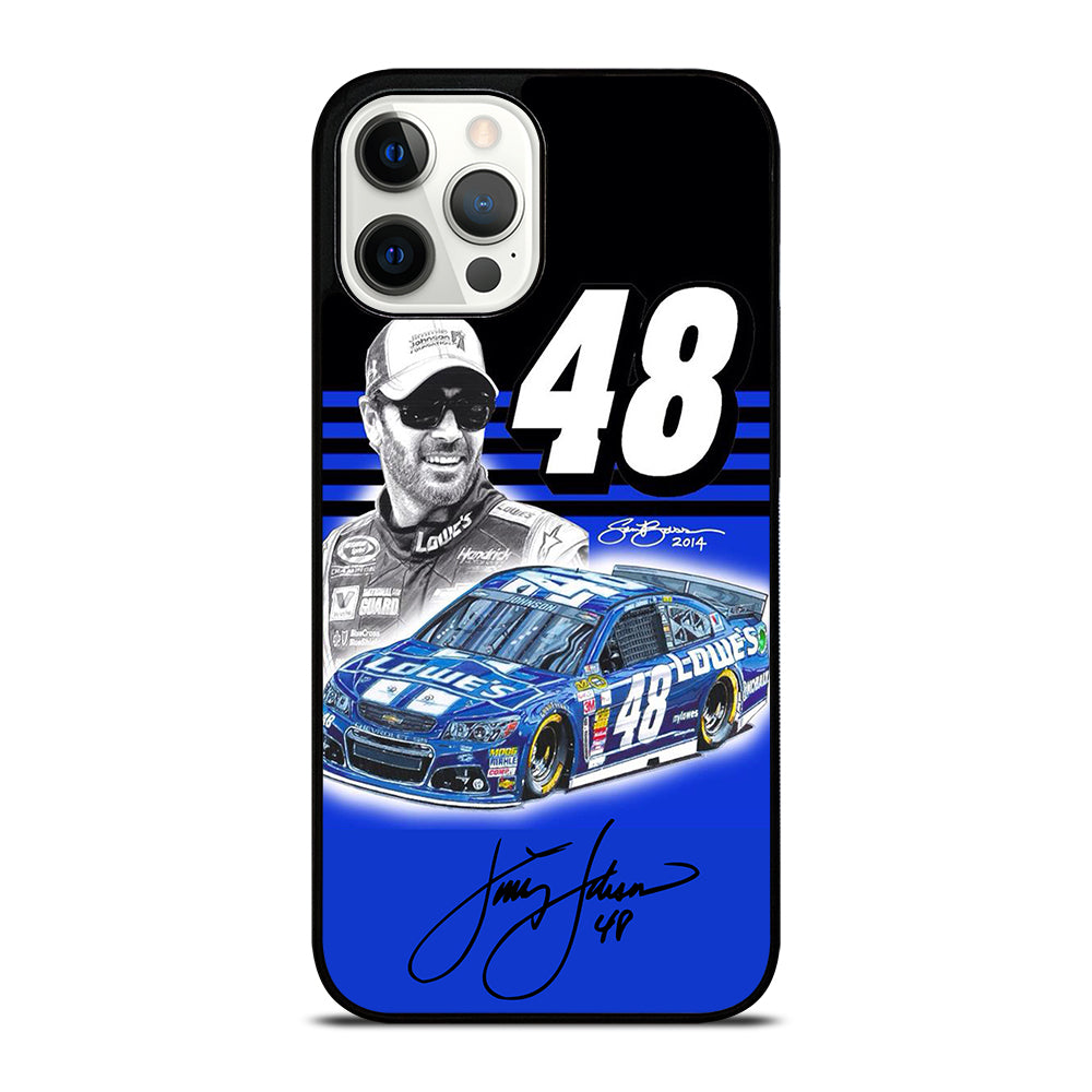 JIMMIE JOHNSON 48 NASCAR SIGNATURE 3 iPhone 12 Pro Max Case Cover