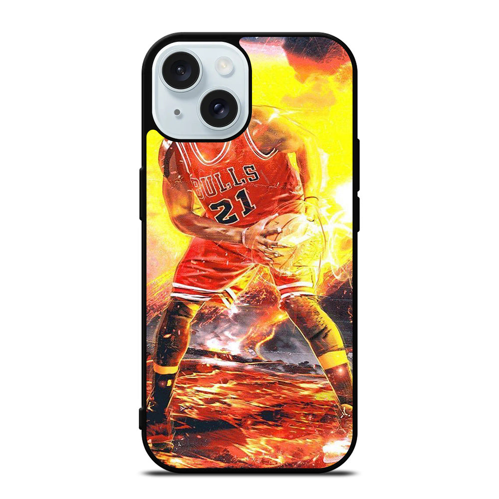 JIMMY BUTLER CHICAGO BULLS BASKETBALL NBA 2 iPhone 15 Case Cover
