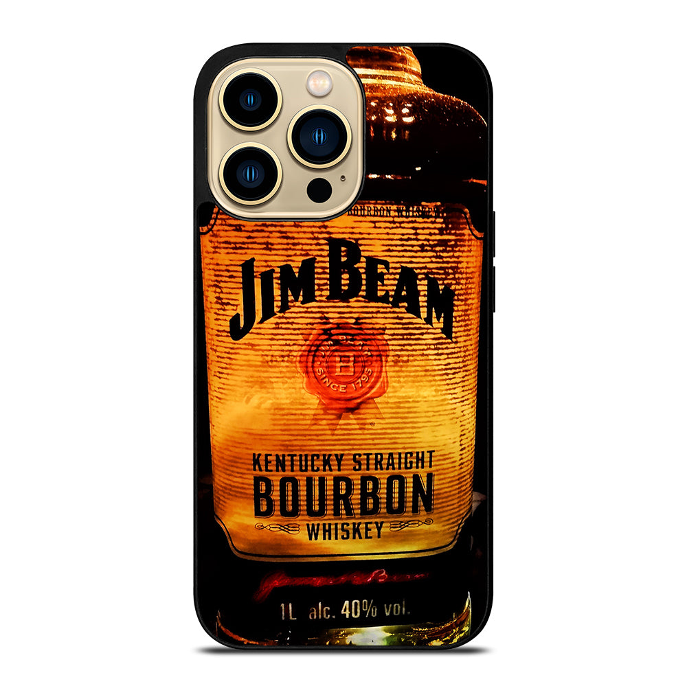 JIM BEAM WHISKEY BOTTLE 3 iPhone 14 Pro Max Case Cover