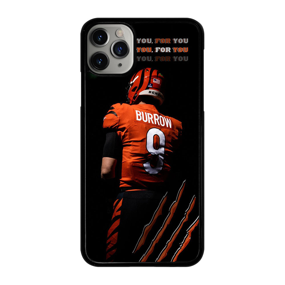 JOE BURROW CINCINNATI BENGALS FOOTBALL NFL iPhone 11 Pro Max Case Cover