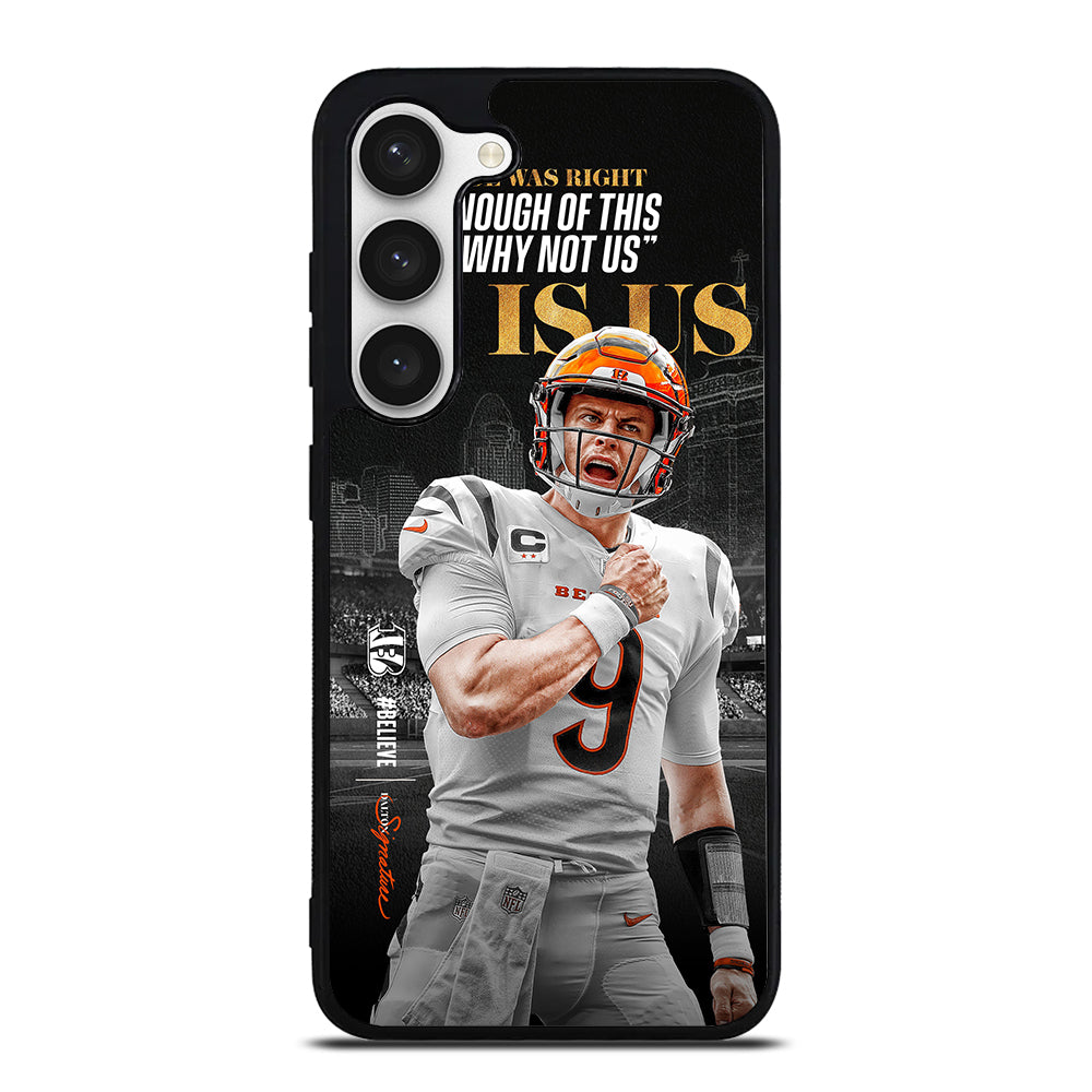 JOE BURROW CINCINNATI BENGALS QUOTE Samsung Galaxy S23 Case Cover