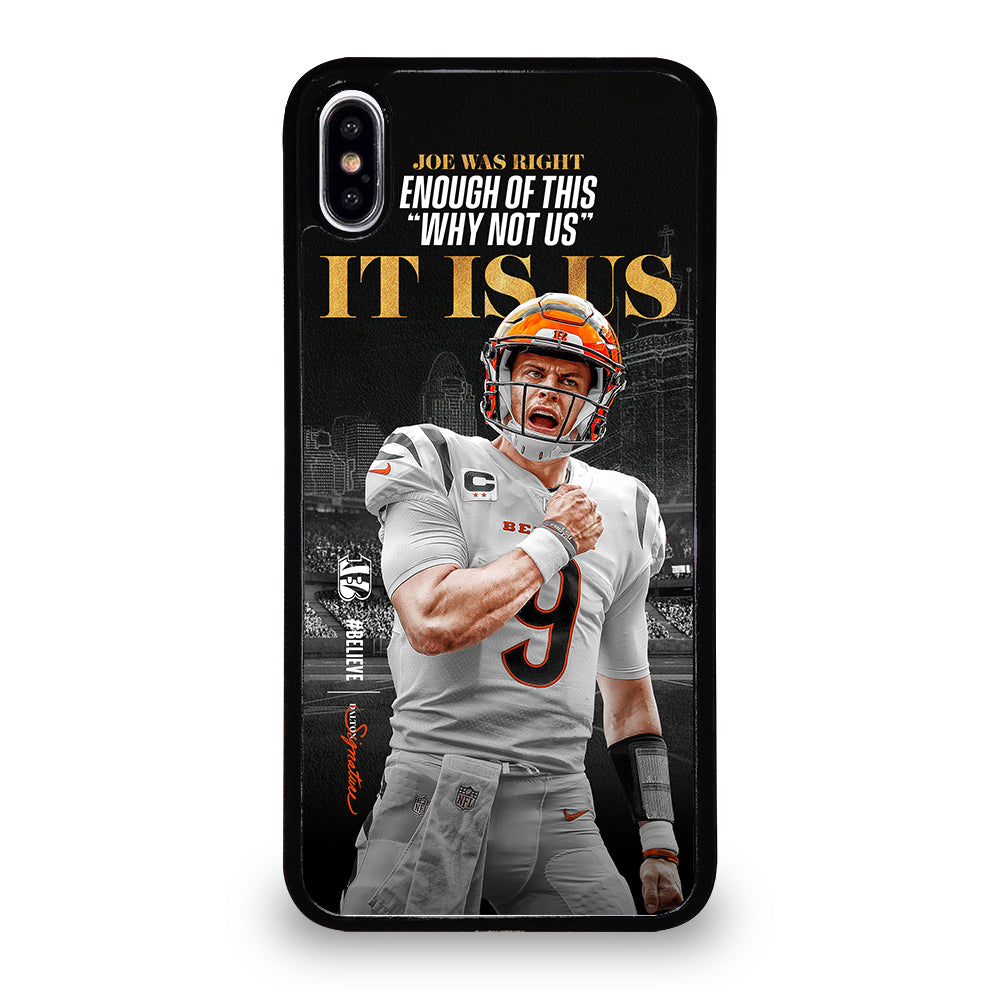 JOE BURROW CINCINNATI BENGALS QUOTE iPhone XS Max Case Cover