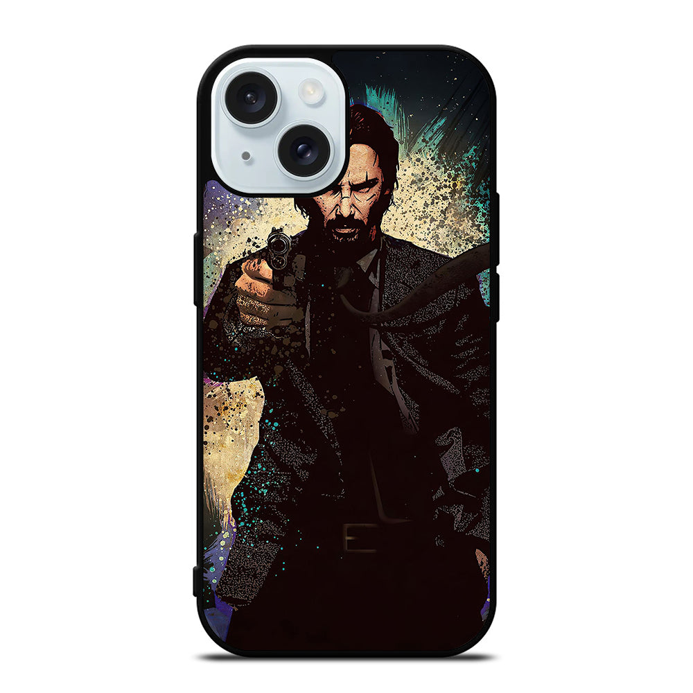 JOHN WICK KEANU REEVES ART iPhone 15 Case Cover