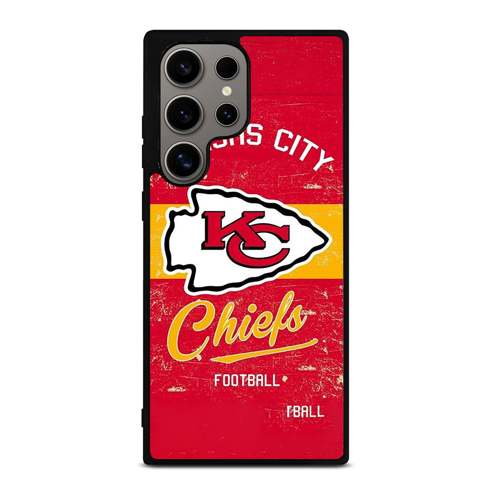 KANSAS CITY CHIEFS LOGO FOOTBALL Samsung Galaxy S24 Ultra Case Cover