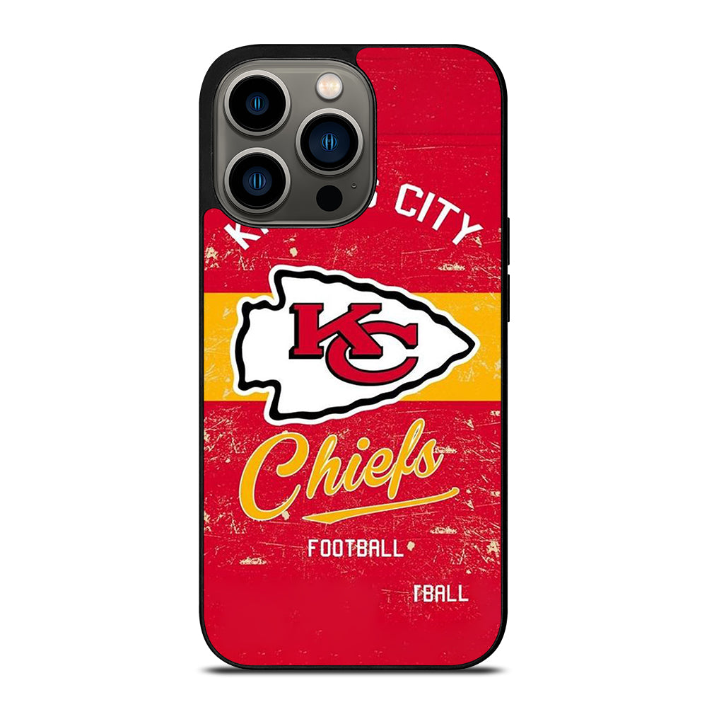 KANSAS CITY CHIEFS LOGO FOOTBALL iPhone 13 Pro Case Cover