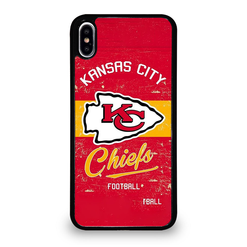 KANSAS CITY CHIEFS LOGO FOOTBALL iPhone XS Max Case Cover
