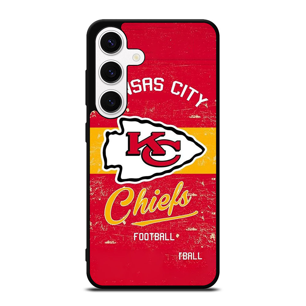 KANSAS CITY CHIEFS LOGO FOOTBALL Samsung Galaxy S24 Case Cover