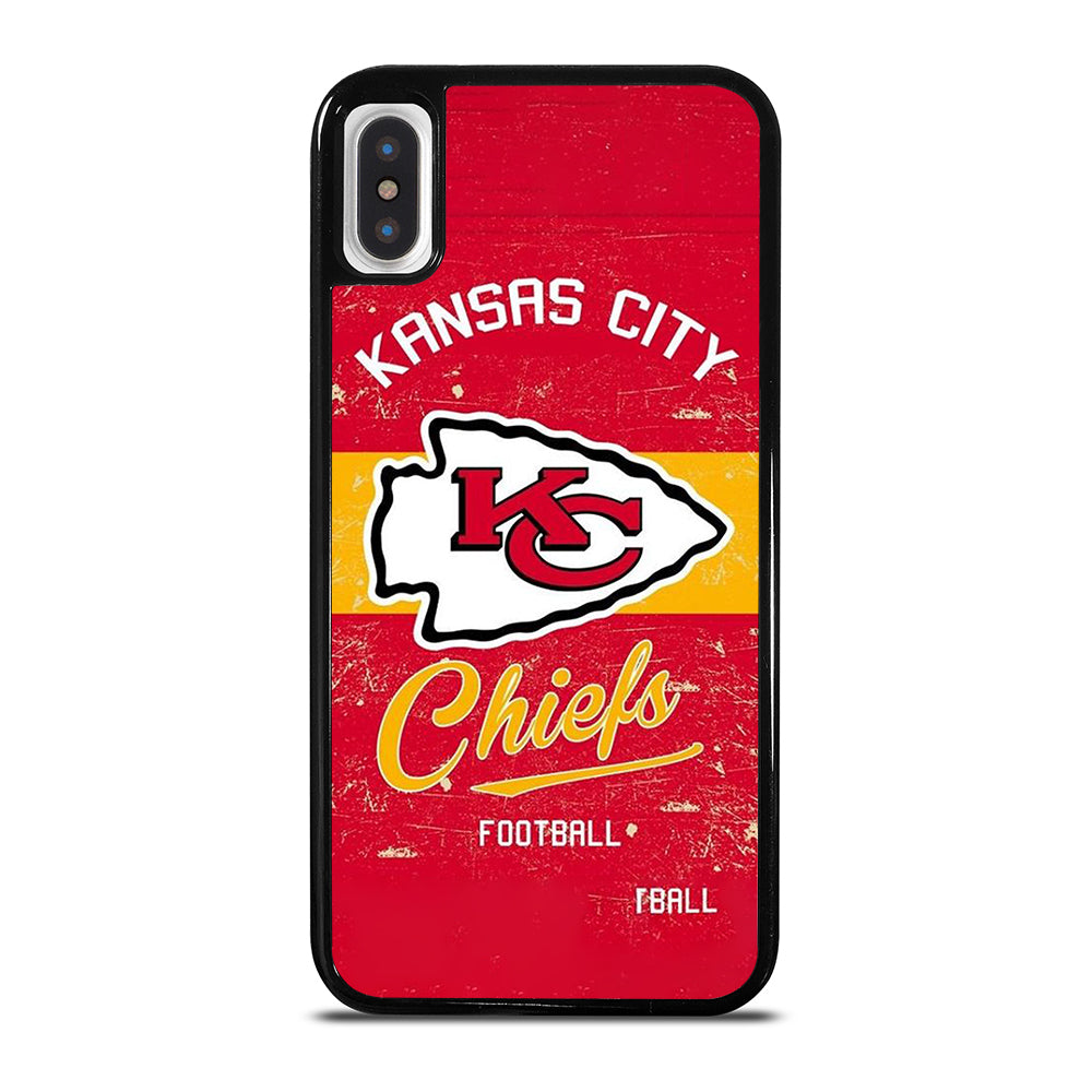 KANSAS CITY CHIEFS LOGO FOOTBALL iPhone X / XS Case Cover