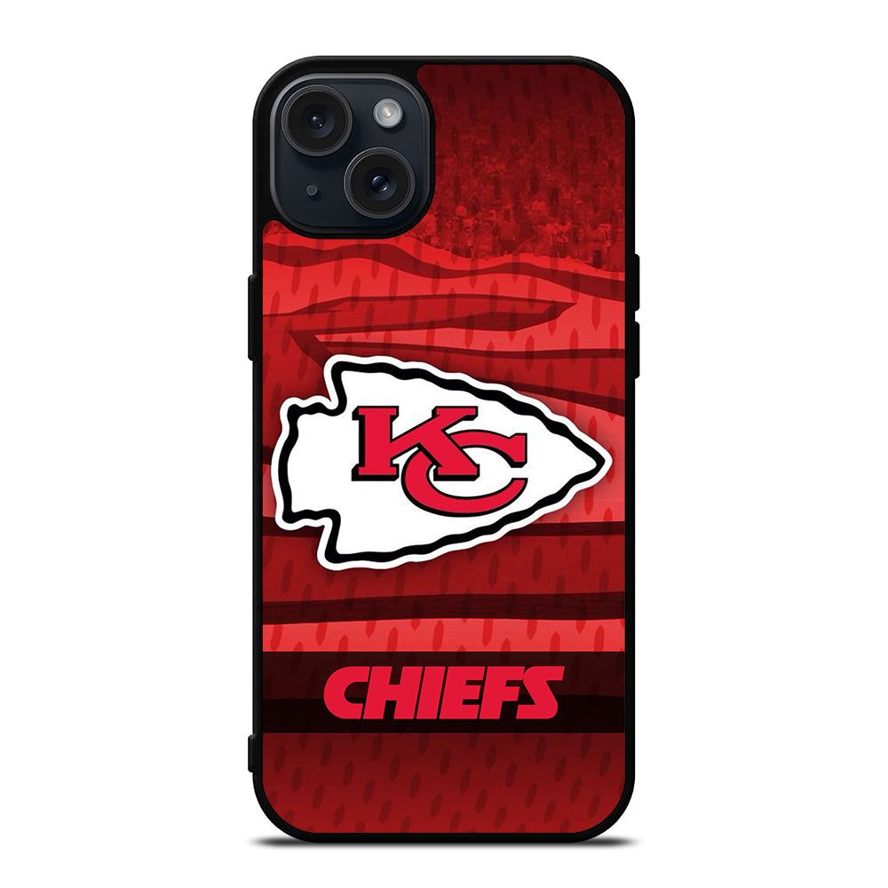 KANSAS CITY CHIEFS NFL LOGO FOOTBALL iPhone 15 Plus Case Cover