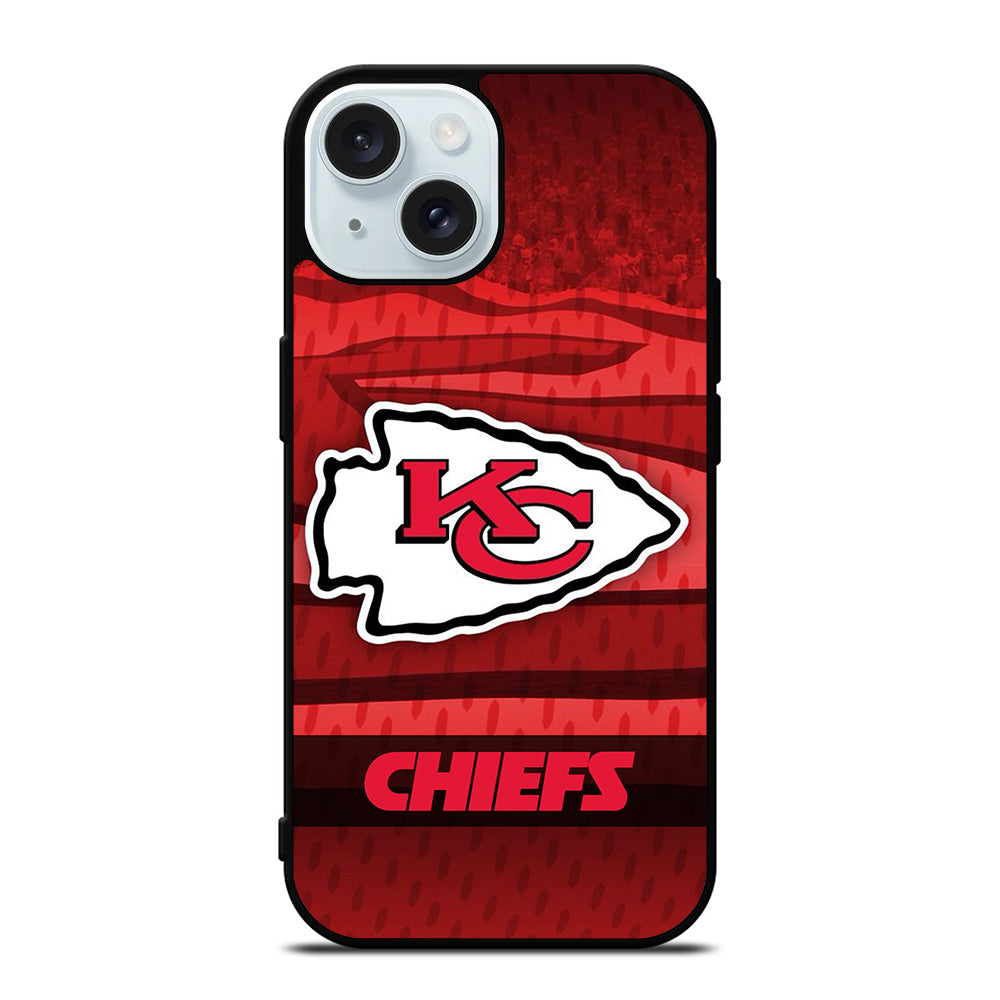 KANSAS CITY CHIEFS NFL LOGO FOOTBALL iPhone 15 Case Cover