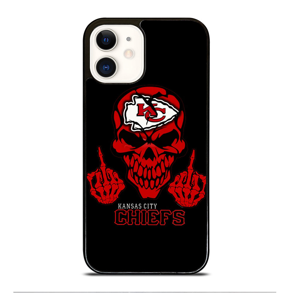 KANSAS CITY CHIEFS SKULL LOGO iPhone 12 Case Cover