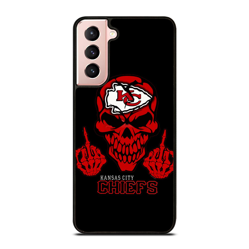 KANSAS CITY CHIEFS SKULL LOGO Samsung Galaxy S21 Case Cover