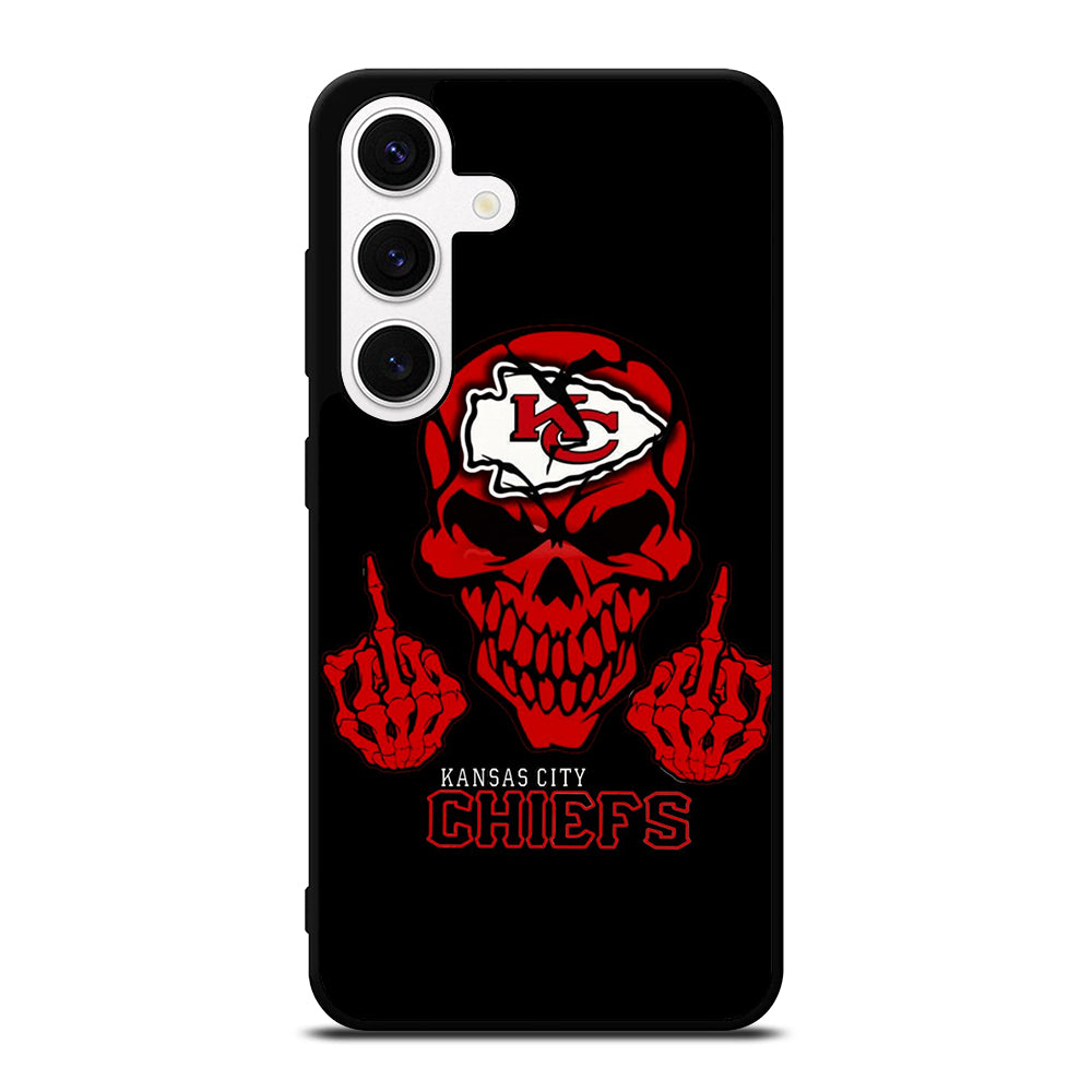 KANSAS CITY CHIEFS SKULL LOGO Samsung Galaxy S24 Case Cover