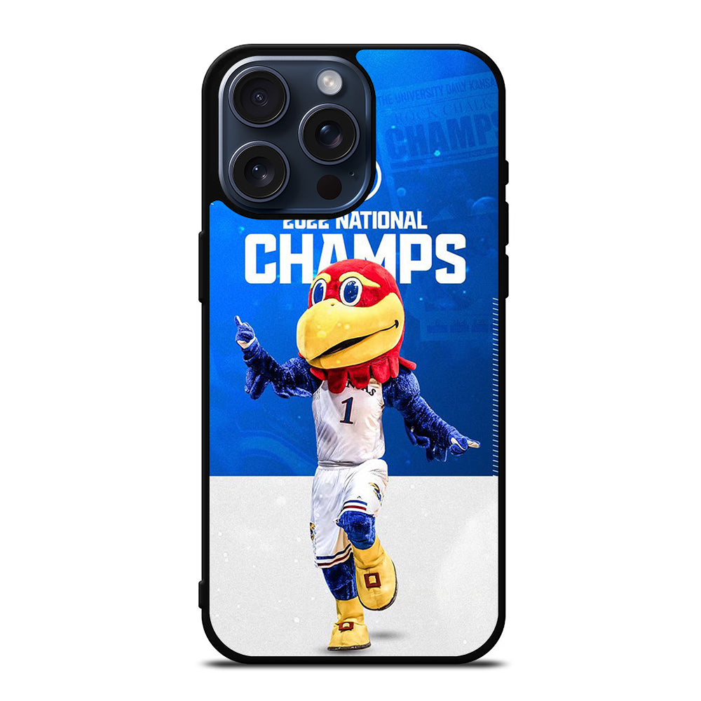KANSAS JAYHAWKS MASCOT iPhone 15 Pro Max Case Cover