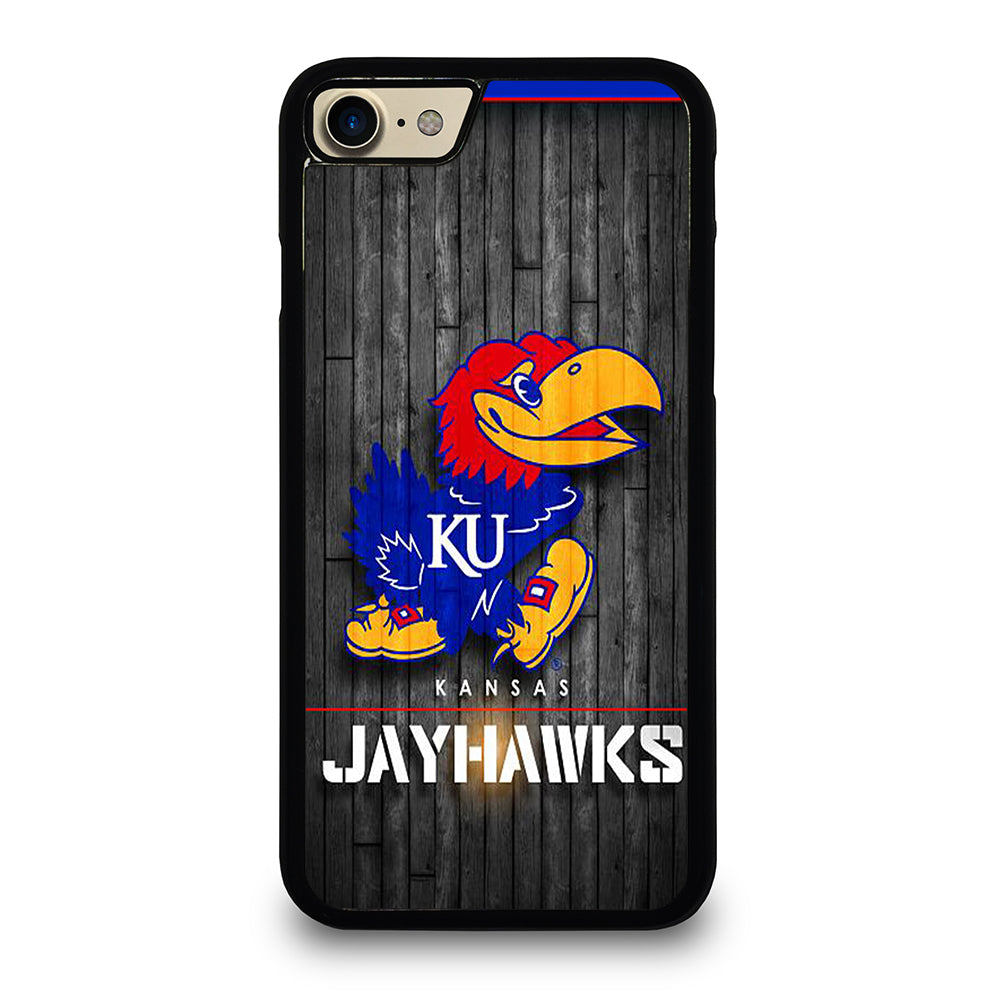 KANSAS JAYHAWKS NBA WOODEN LOGO iPhone 7 / 8 Case Cover