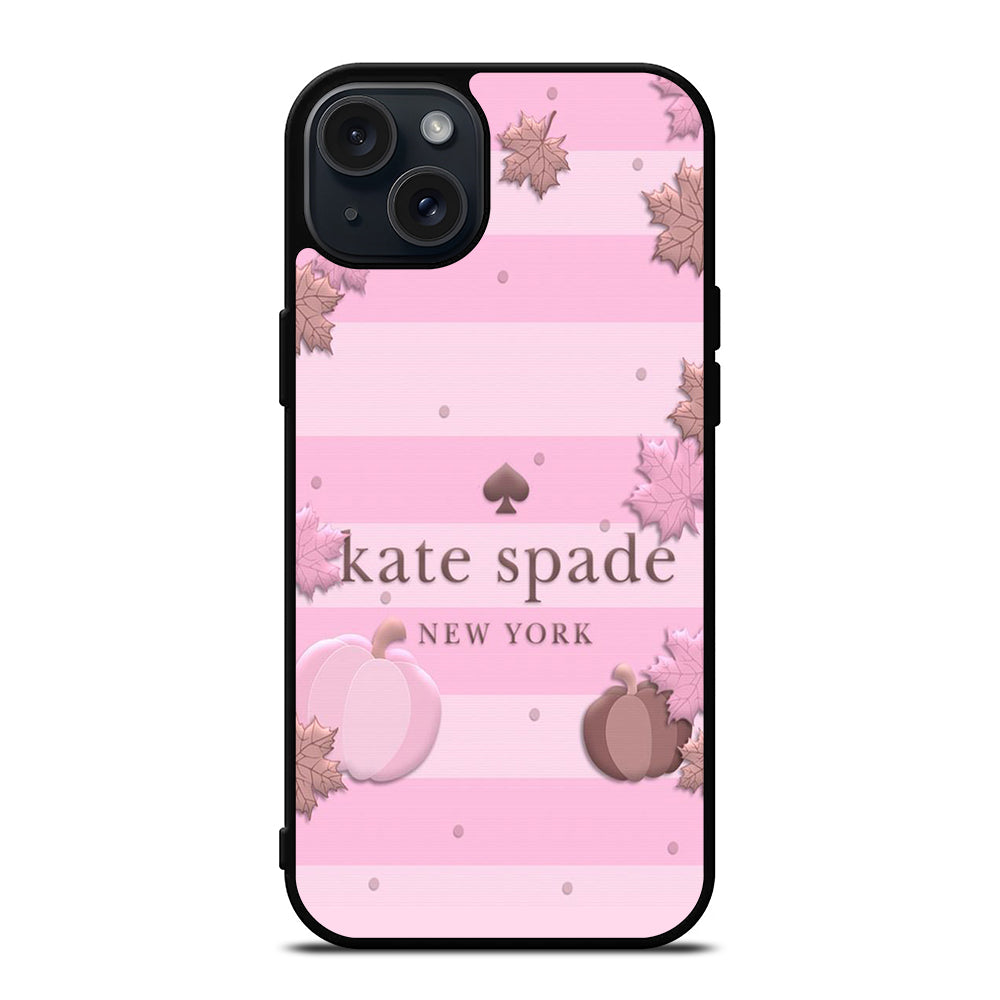 KATE SPADE PINK STRIPE iPhone 15 Plus Case Cover