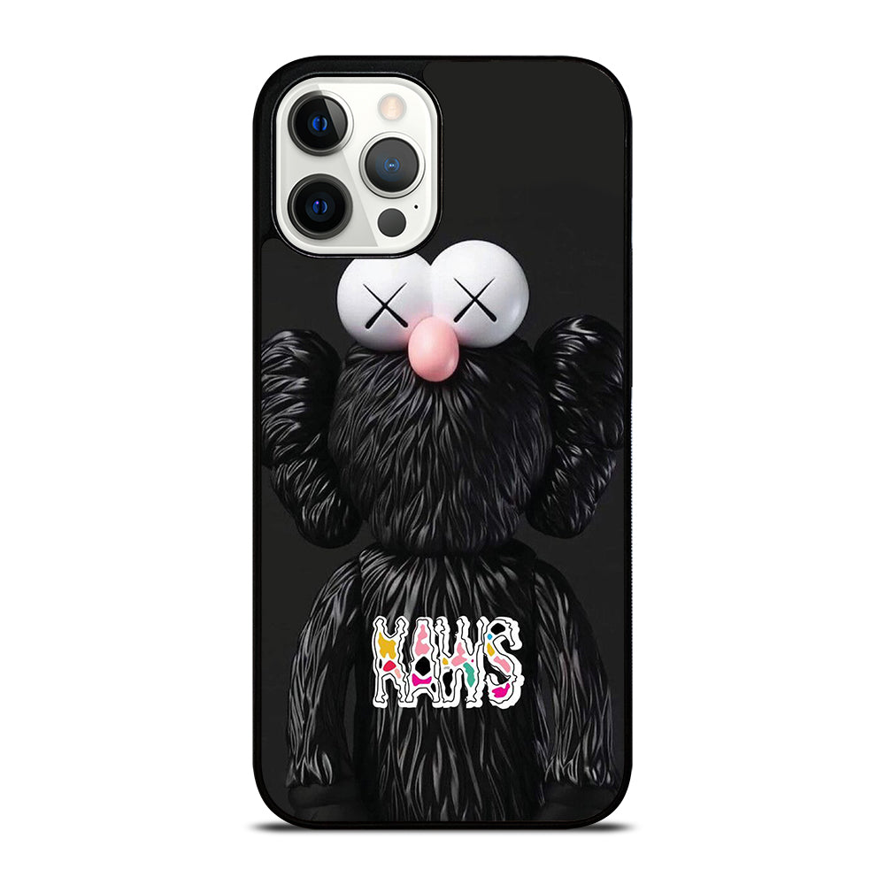 KAWS DESIGN LOGO BLACK iPhone 12 Pro Max Case Cover