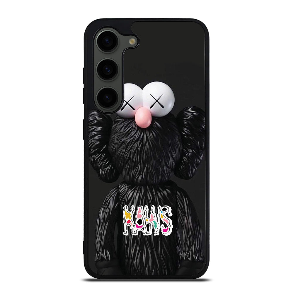 KAWS DESIGN LOGO BLACK Samsung Galaxy S23 Plus Case Cover