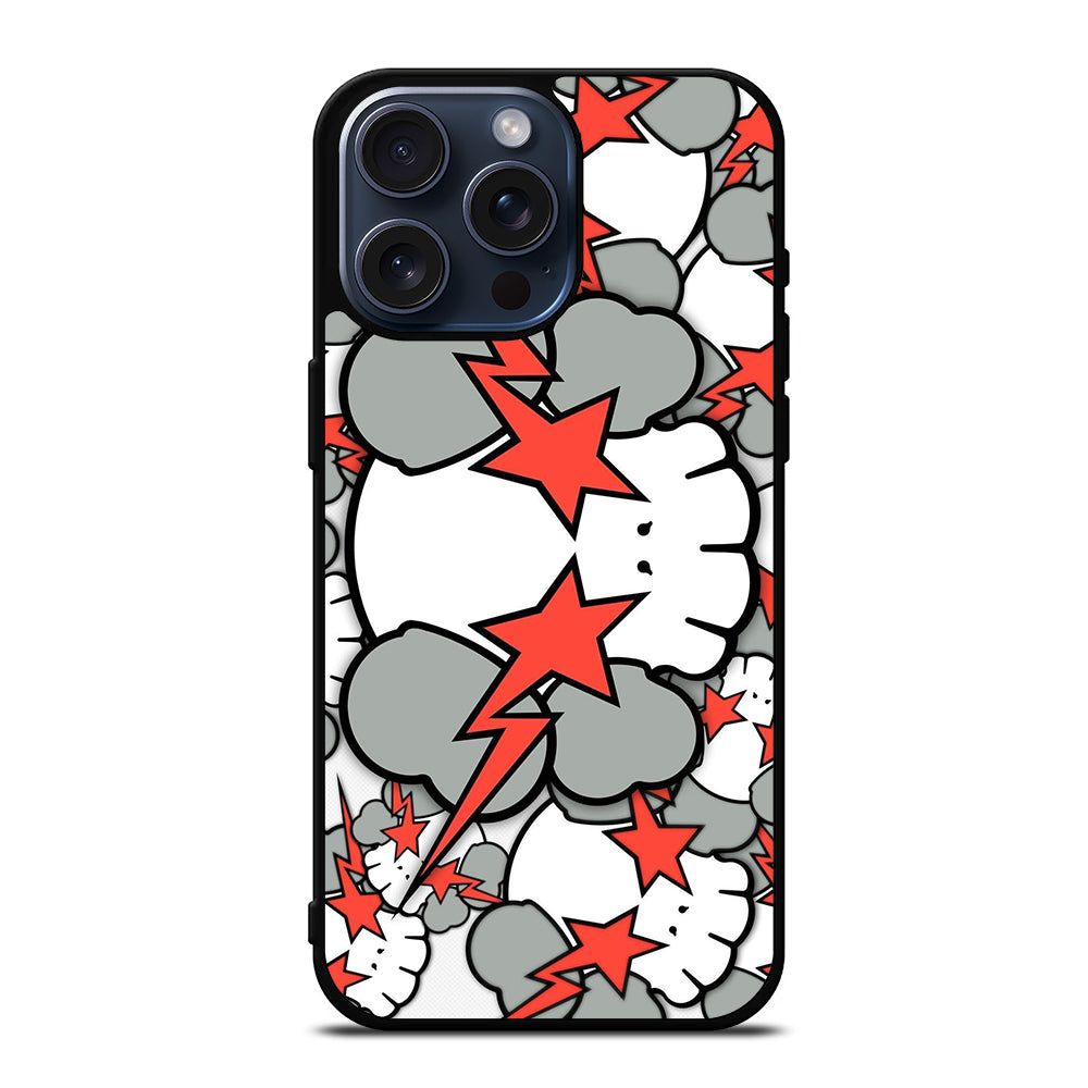 KAWS DESIGN PATTERN iPhone 15 Pro Max Case Cover