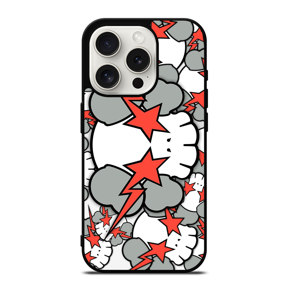 KAWS DESIGN PATTERN iPhone 15 Pro Case Cover