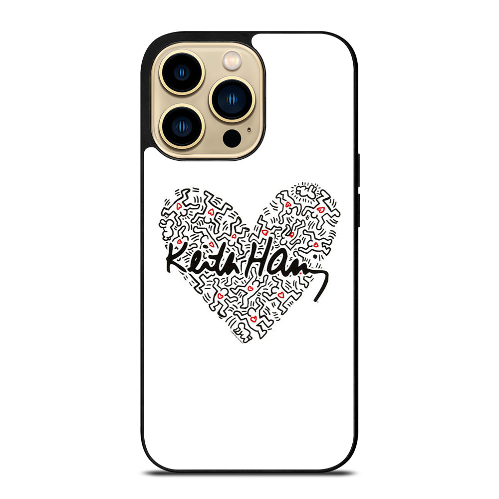KEITH HARING ART LOVE 2 iPhone 14 Pro Max Case Cover