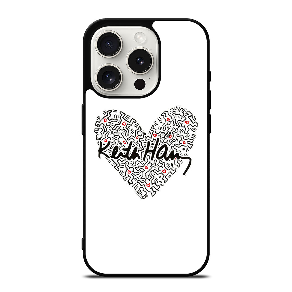 KEITH HARING ART LOVE 2 iPhone 15 Pro Case Cover
