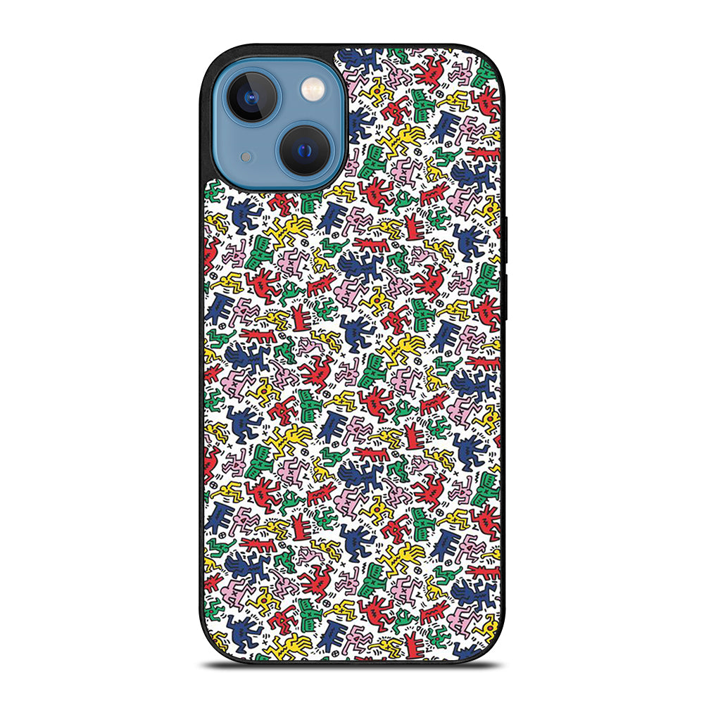KEITH HARING ART PATTERN 2 iPhone 13 Case Cover