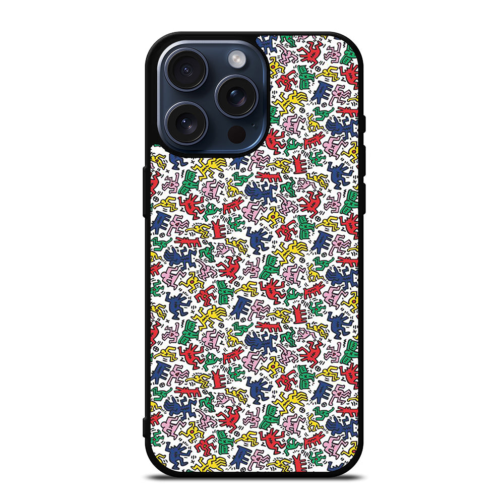 KEITH HARING ART PATTERN 2 iPhone 15 Pro Max Case Cover