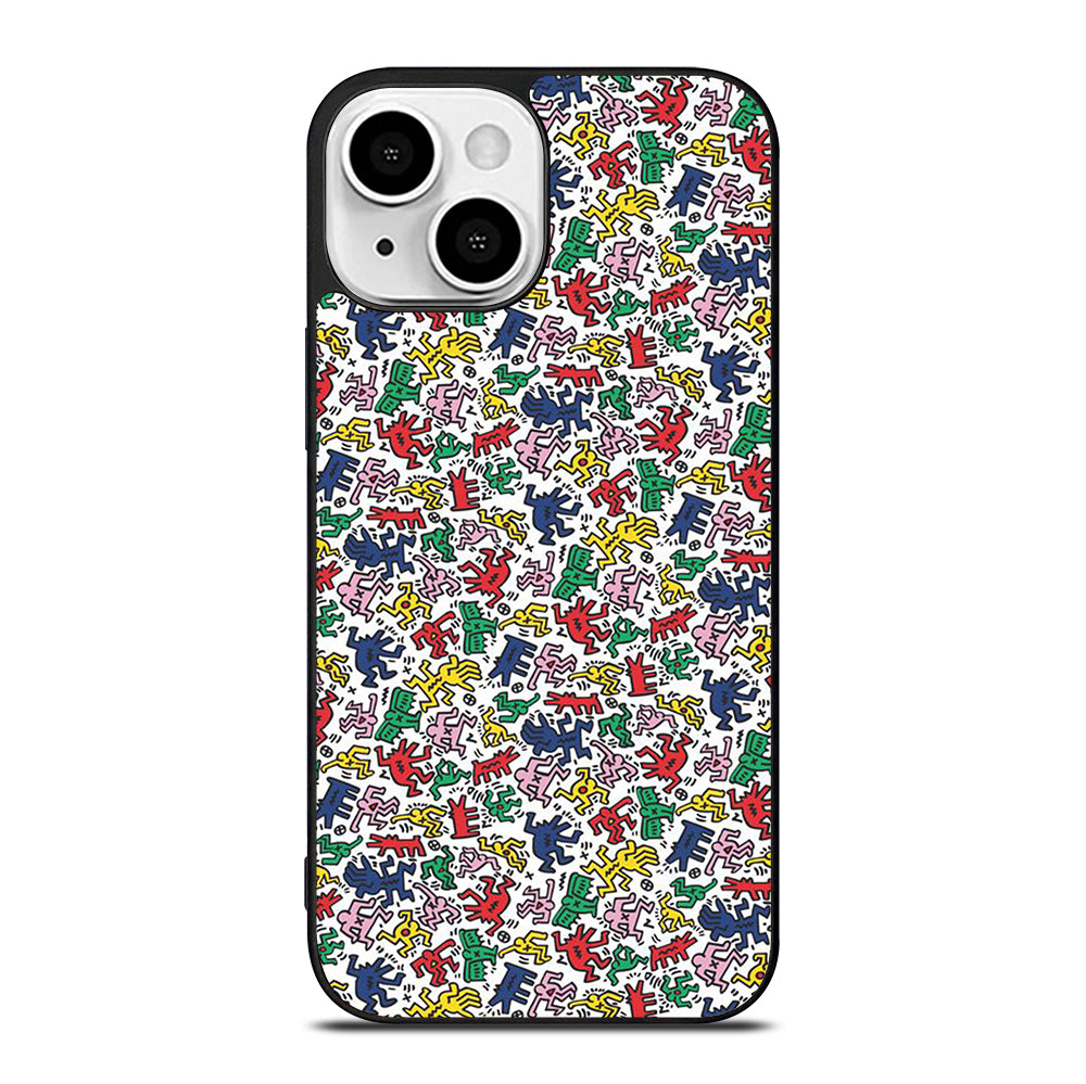 KEITH HARING ART PATTERN 2 iPhone 13 Mini Case Cover