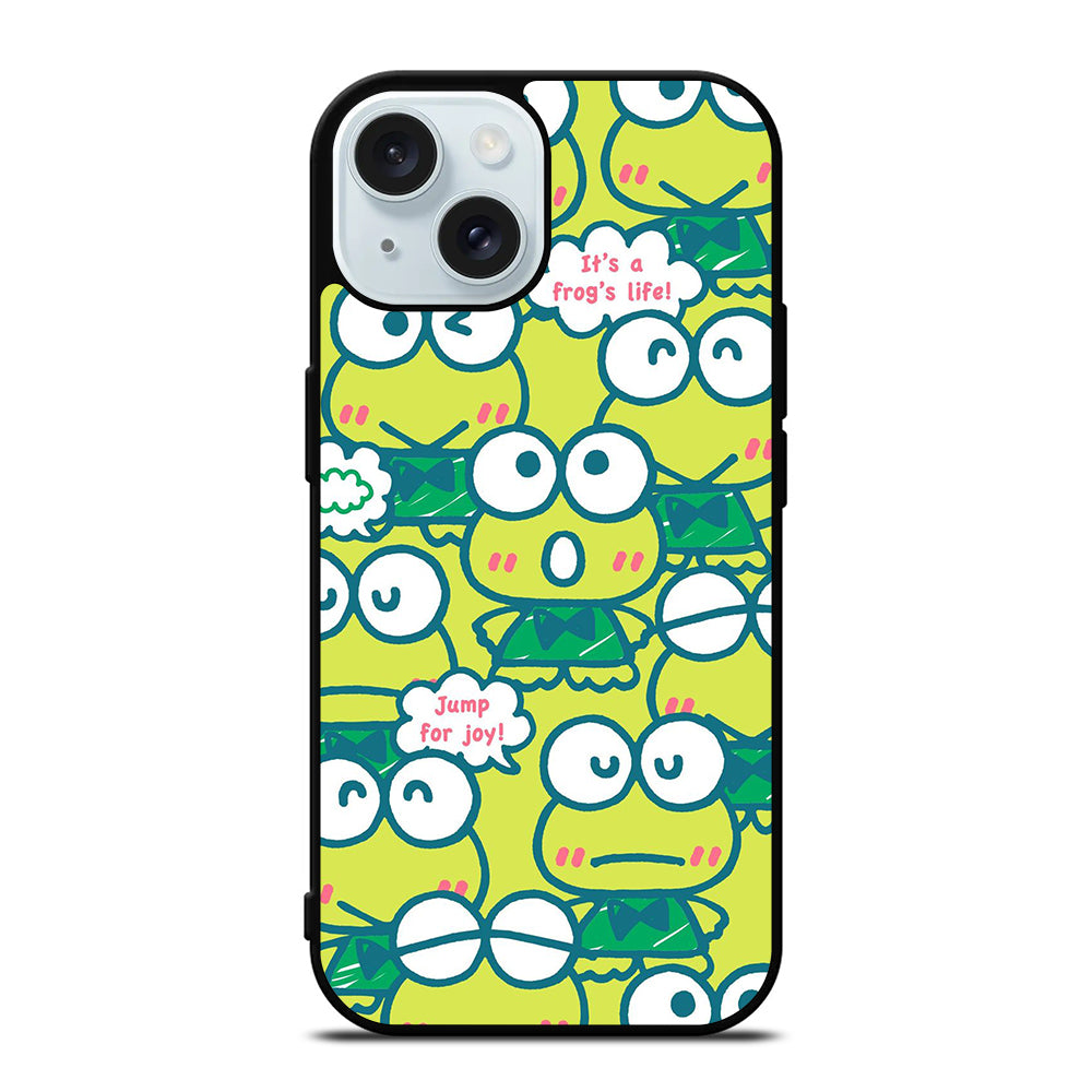 KEROPPI FROG PATTERN iPhone 15 Case Cover