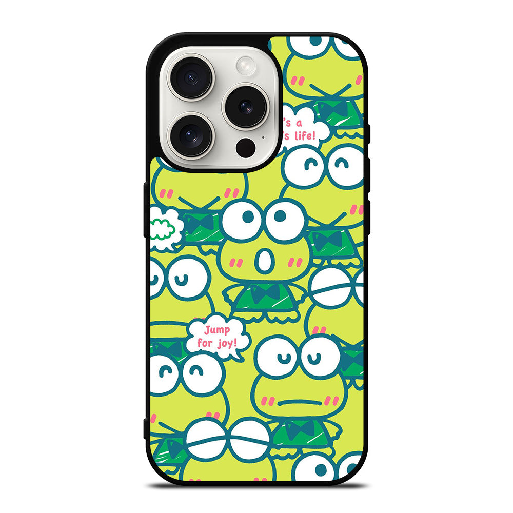 KEROPPI FROG PATTERN iPhone 15 Pro Case Cover