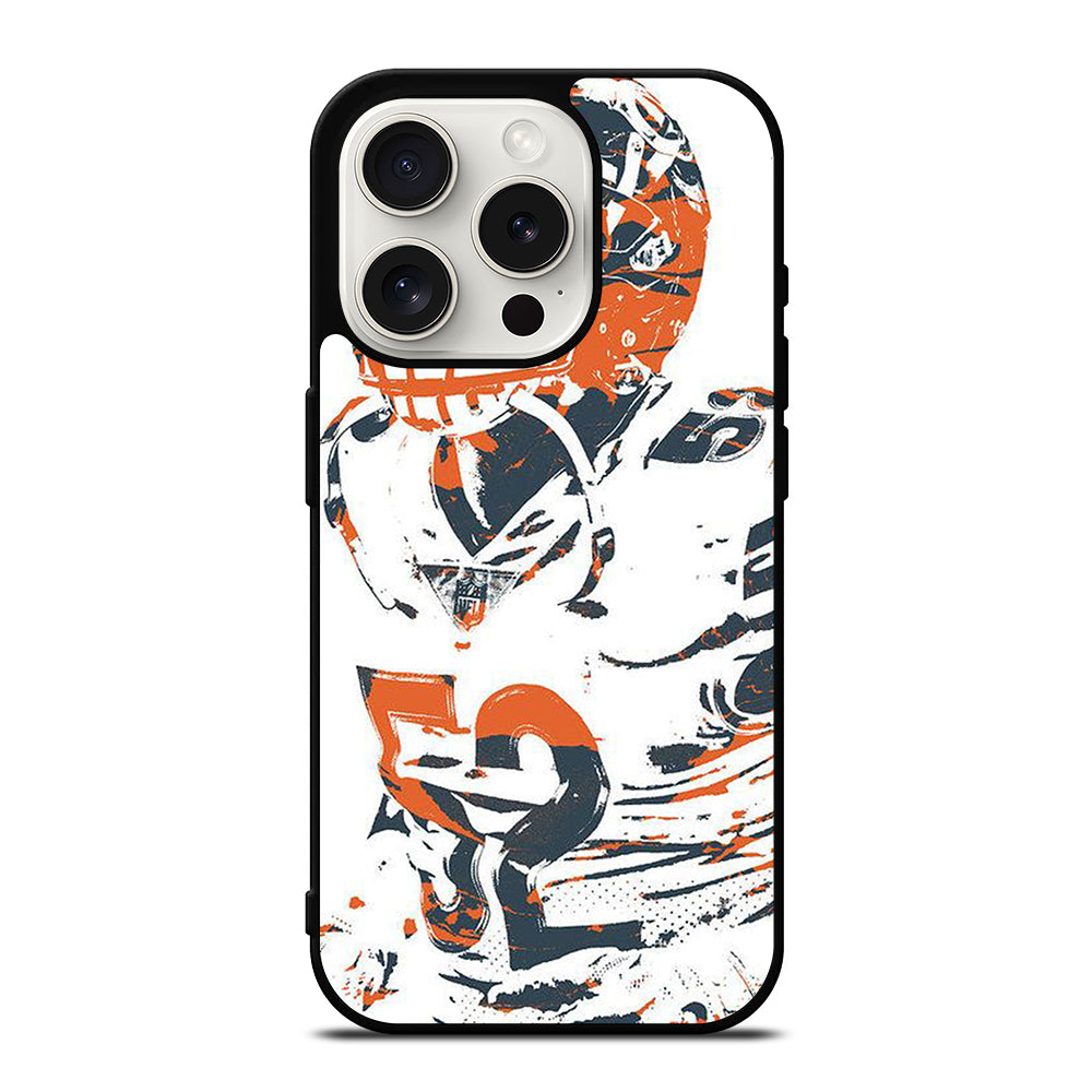KHALIL MACK CHICAGO BEARS ART iPhone 15 Pro Case Cover