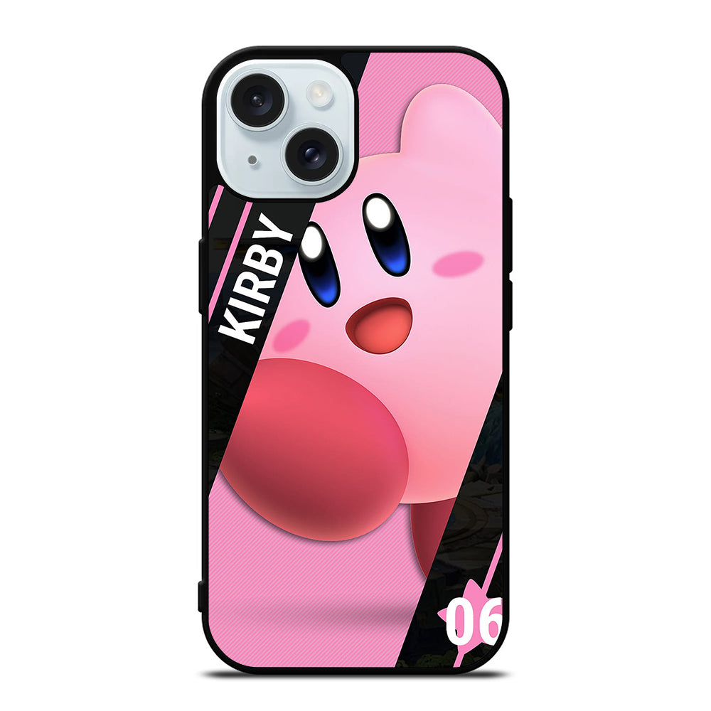 KIRBY SUPER SMASH BROS CUTE 2 iPhone 15 Case Cover