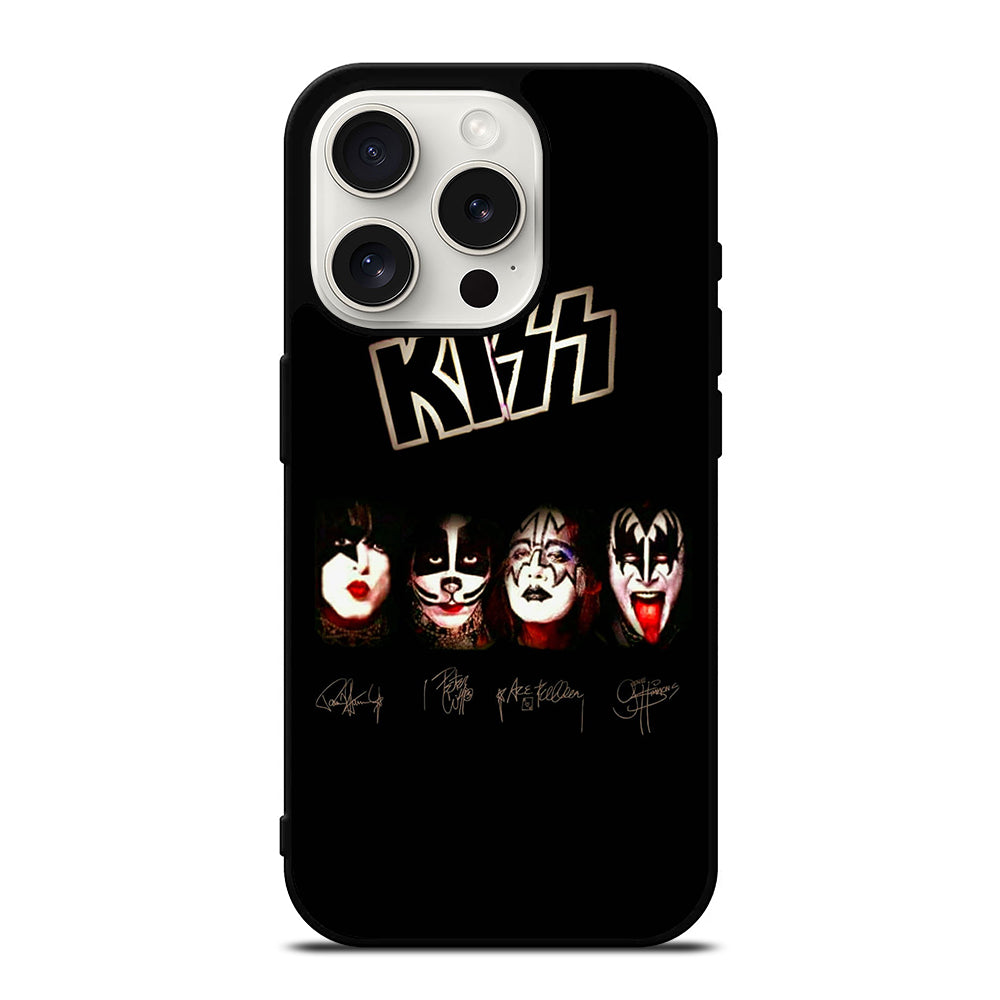 KISS BAND LOGO SIGNATURE iPhone 15 Pro Case Cover