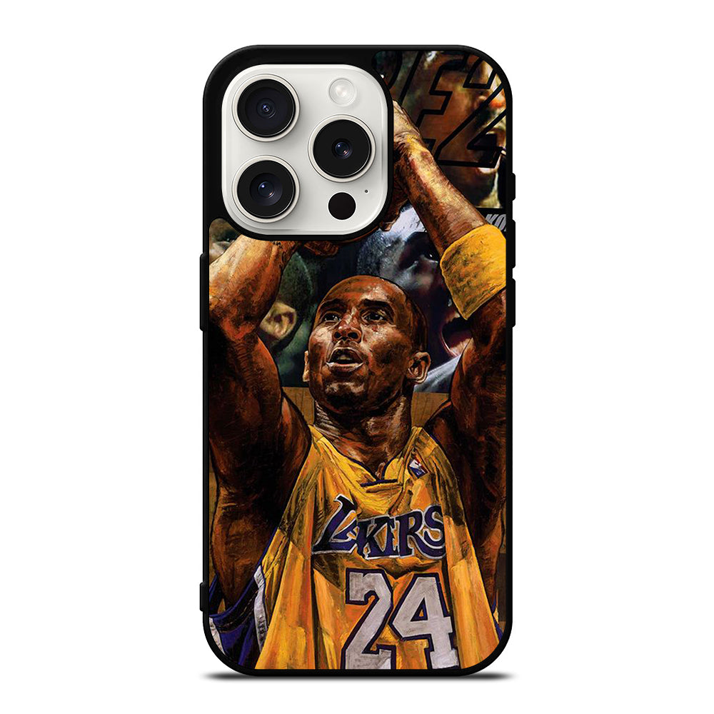 KOBE BRYANT ART NBA iPhone 15 Pro Case Cover