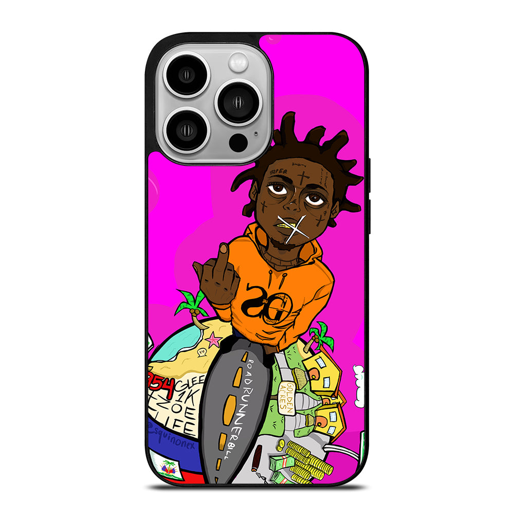KODAK BLACK RAPPER CARTOON iPhone 14 Pro Case Cover