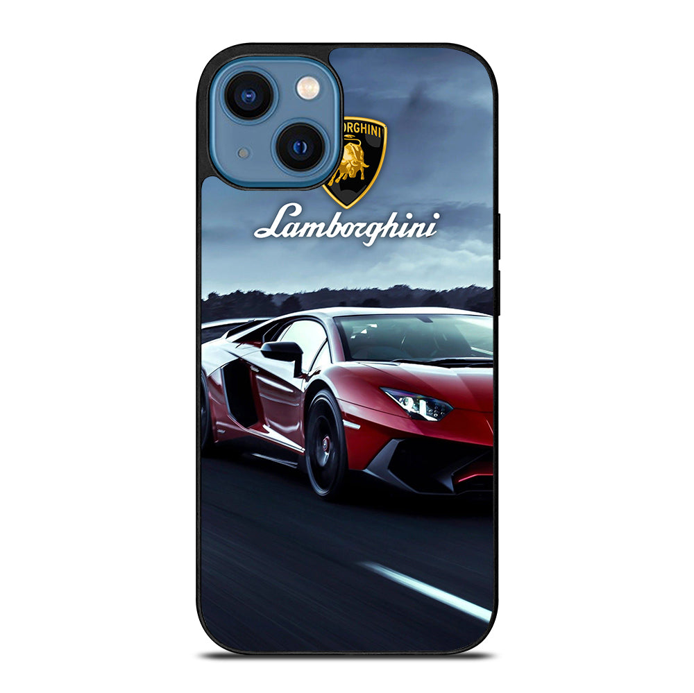 LAMBORGHINI RED CAR iPhone 14 Case Cover