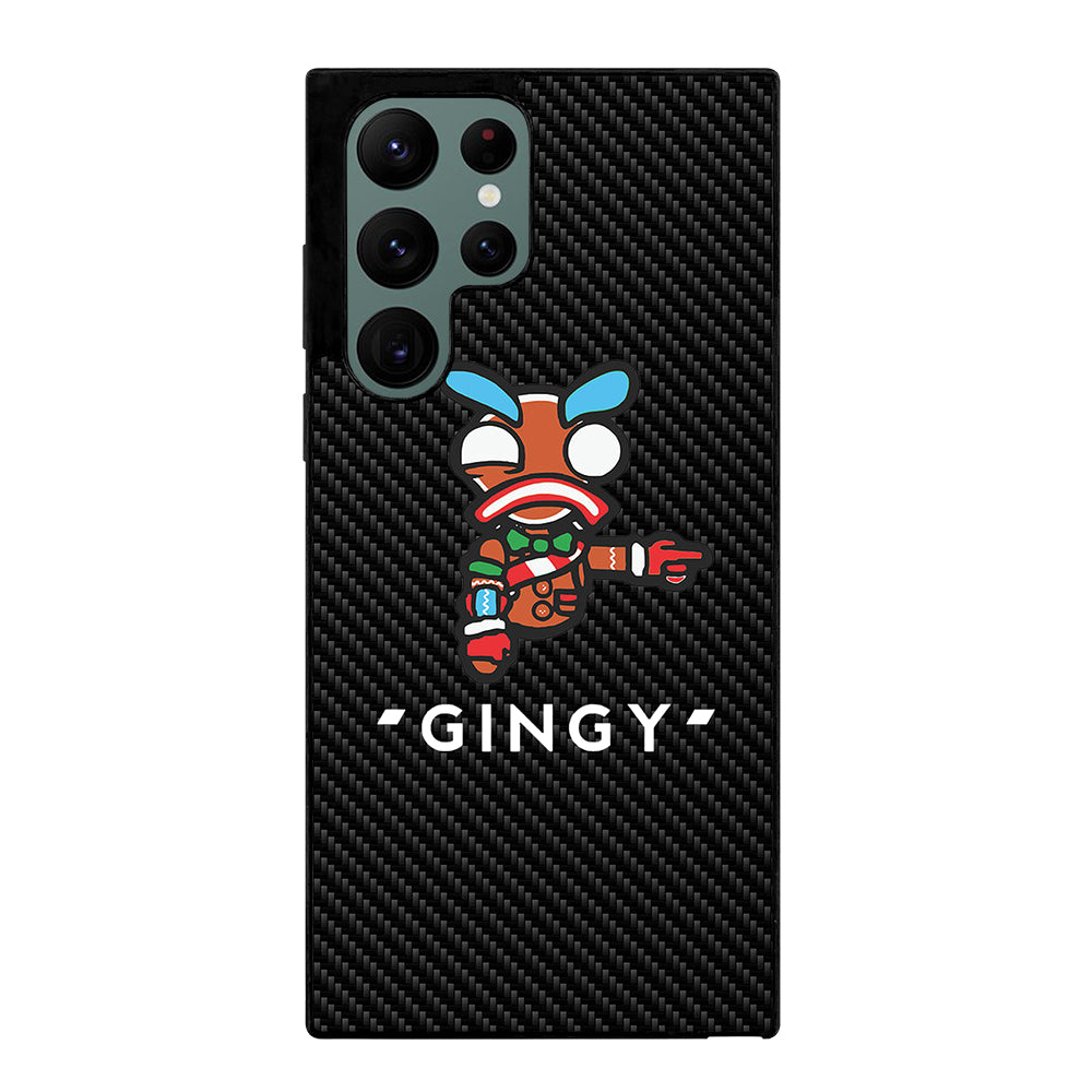 LAZARBEAM GINGY CARBON LOGO Samsung Galaxy S22 Ultra Case Cover