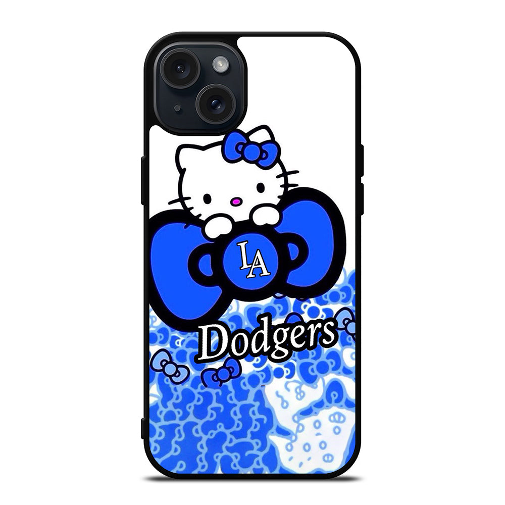LA DODGERS MLB HELLO KITTY iPhone 15 Plus Case Cover