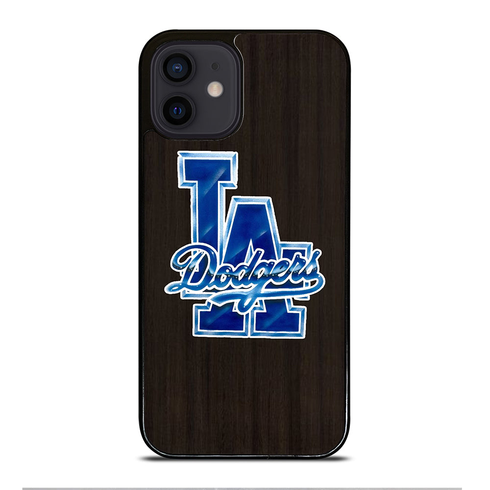 LA DODGERS WOODEN LOGO iPhone 12 Mini Case Cover