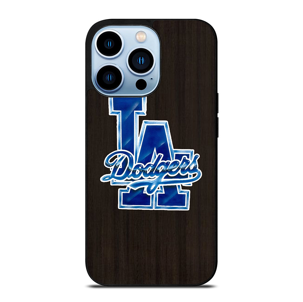 LA DODGERS WOODEN LOGO iPhone 13 Pro Max Case Cover