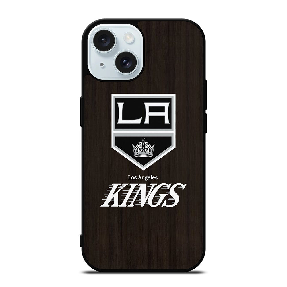 LA KINGS WOODEN iPhone 15 Case Cover